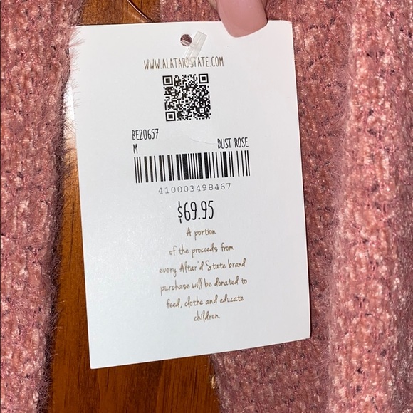 Altar’d State Rose Blush Chanel Sweater - Picture 7 of 7